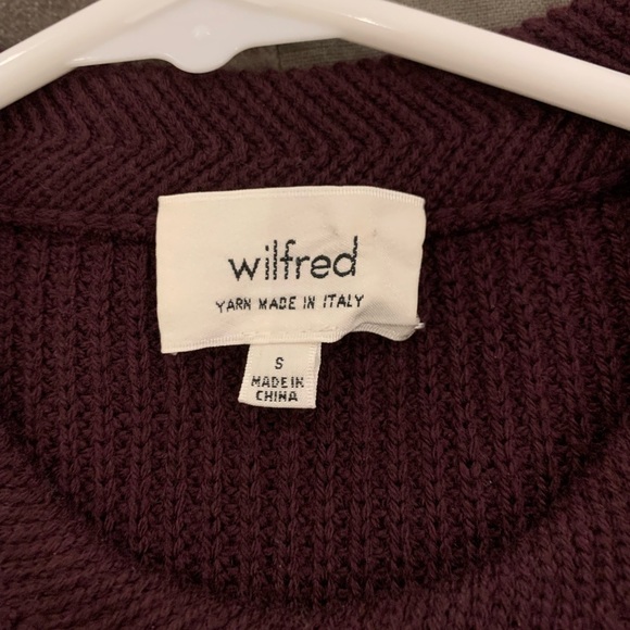 Aritzia Wilfred Palmier Maroon Knit Tunic - size small, excellent condition - Picture 3 of 4